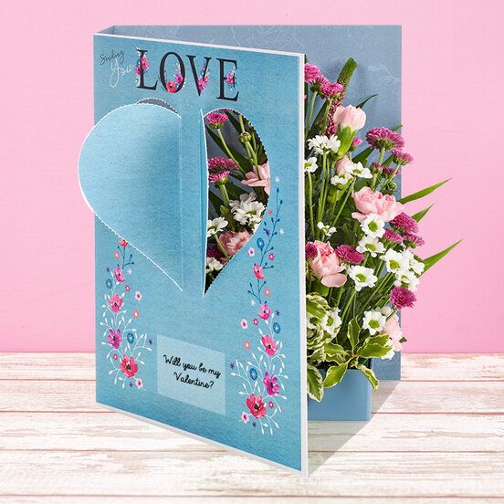 Contemporary Pink, Flower Card