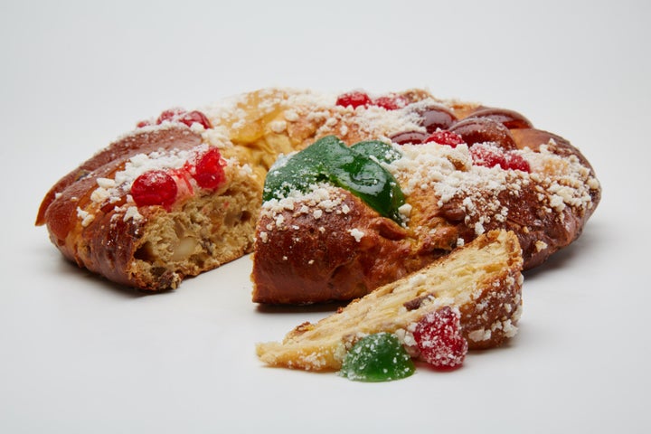 Bolo rei é um dos quitutes vendidos na famosa loja de pastéis de Belém. 
