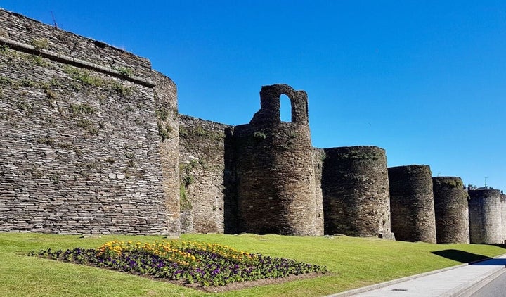 Imagen de la muralla roma de Lugo.