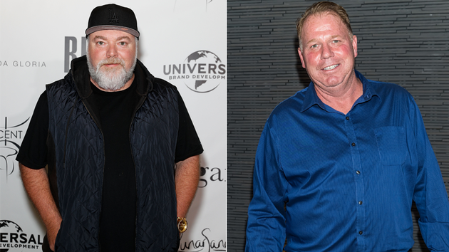 Radio presenter Kyle Sandilands (L) and Thomas Markle Jr. (R)
