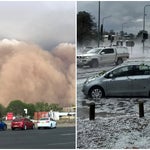 森林火災がつづくオーストラリア、砂嵐やひょうの被害に見舞われる（動画）