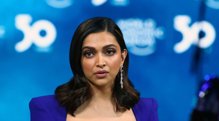 Indian actor Deepika Padukone accepts the "Crystal Award" during the opening of the 50th World Economic Forum (WEF) in Davos, Switzerland January 20, 2020. 