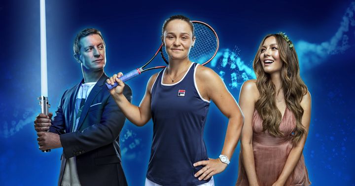 Rove McManus, Ash Barty and Ricki-Lee Coulter are fronting the Disney+DNA campaign.