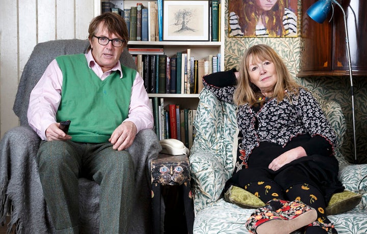 Mary with husband Giles on Gogglebox