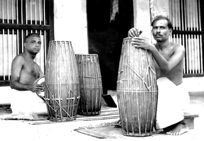 Two men dominate the narrative in 'Sebastian and Sons'—Parlandu, a brilliant innovator and mrdangam maker, and Palghat Mani Iyer, a legendary player.