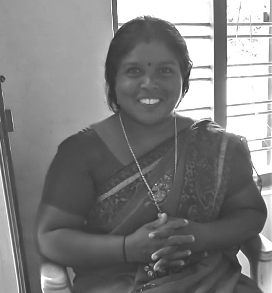 Geetha's father was a well-known Coimbatore-based mrdangam maker, and she grew up watching him work. 