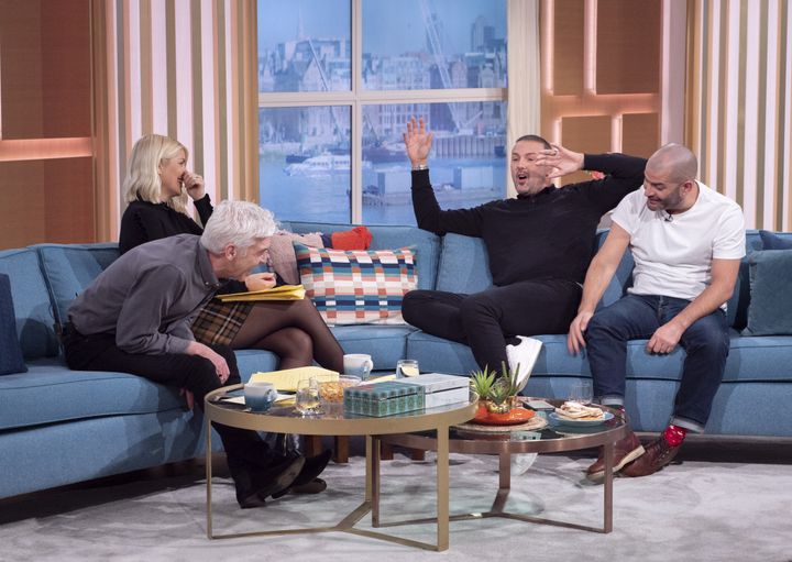 Phillip Schofield and Holly Willoughby teased Paddy over his hangover