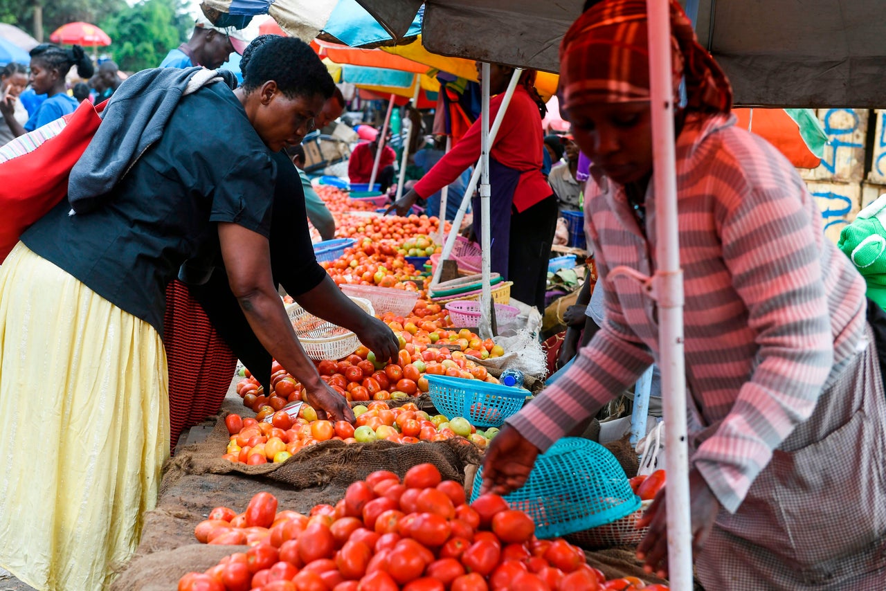 Reusable bags are now used by shoppers at markets. 