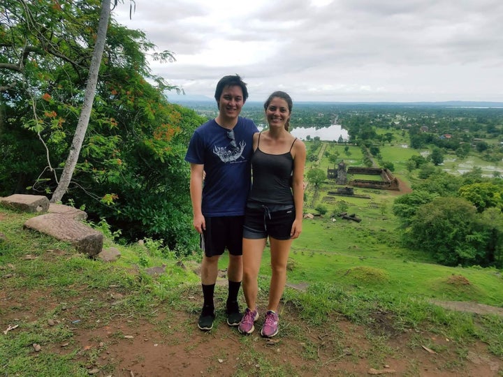 The author and her boyfriend in Laos.