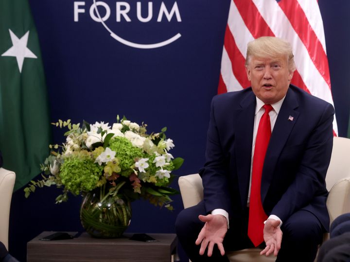President Donald Trump at a meeting at the 50th World Economic Forum in Davos, Switzerland, on Tuesday. 
