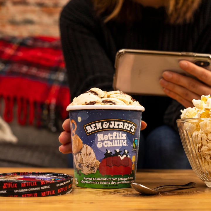 Sabor exclusivo é inspirado na experiência de tomar sorvete assistindo filmes e séries no serviço de streaming.