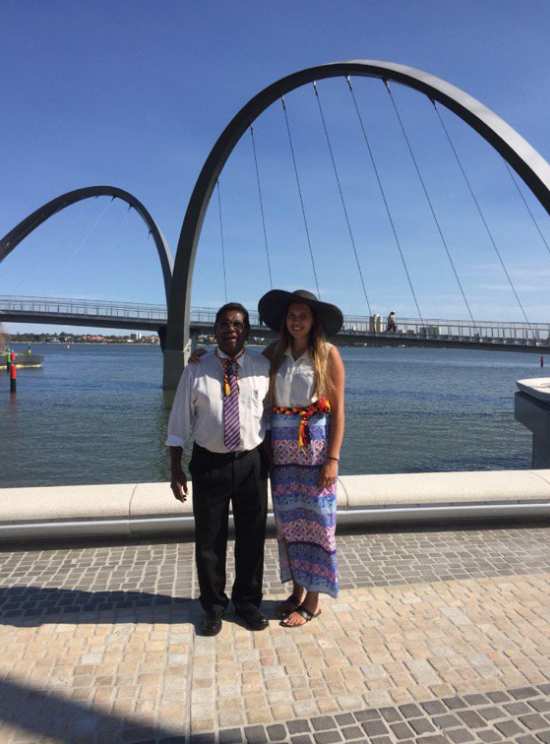 Narelda's father Cedric Jacobs (L) and Narelda's daughter Jade Dolman (R) in 2016.