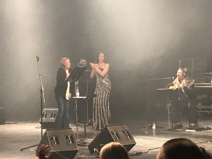 Pepa Flores durante el concierto homenaje de su hija, Celia en 2017.