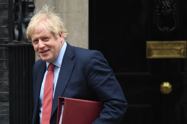 Prime Minister Boris Johnson leaves 10 Downing Street, London, for the House of Commons for Prime Minister's Questions.