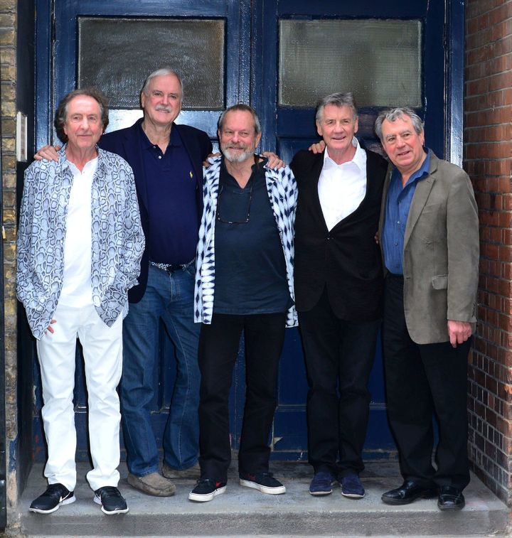 The Monty Python troupe pictured in 2014