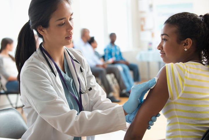 Adolescents between the ages of 14 and 17 get up to three routine vaccinations in school-based programs including for hepatitis B and HPV.