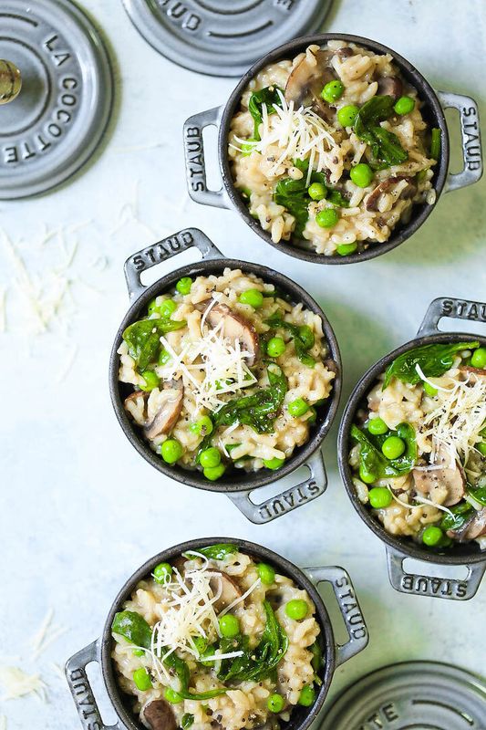 Just make sure you substitute vegetable stock for the chicken stock in this recipe.&lt;br&gt;&lt;br&gt;﻿Get the recipe for Instant Pot Mushroom Risotto from Damn Delicious