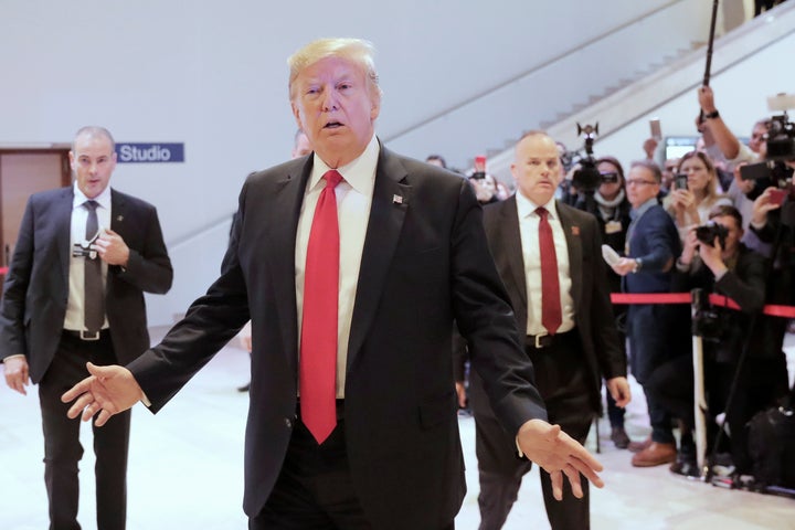 President Donald Trump made his comments on entitlements while attending the World Economic Forum in Davos, Switzerland, on J