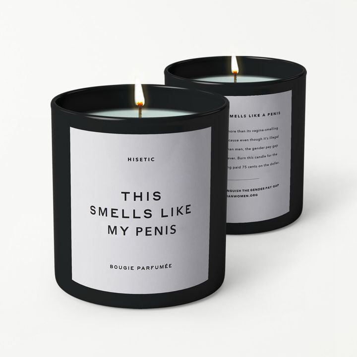 The "This Smells Like My Penis" candle produced by TAXI. 