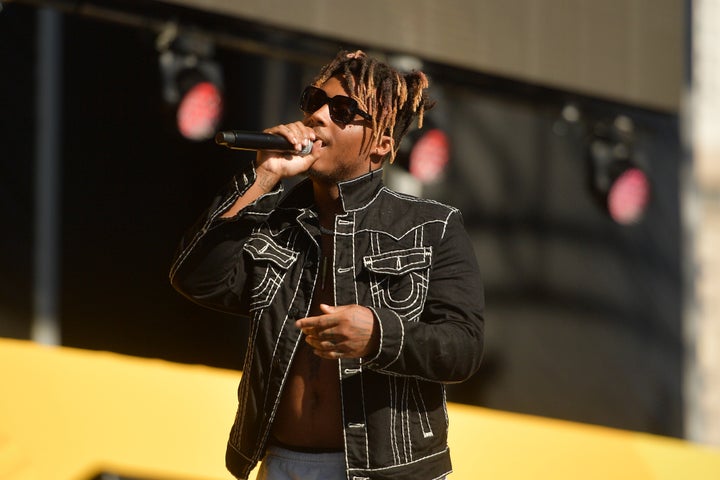 Juice WRLD performs onstage during the Daytime Stage at the 2019 iHeartRadio Music Festival held at the Las Vegas Festival Grounds on Sept. 21, 2019.