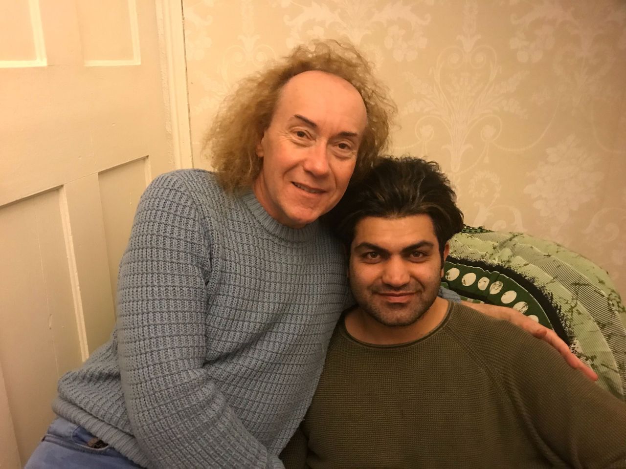 Madhi (right) with his partner Ian Kane 