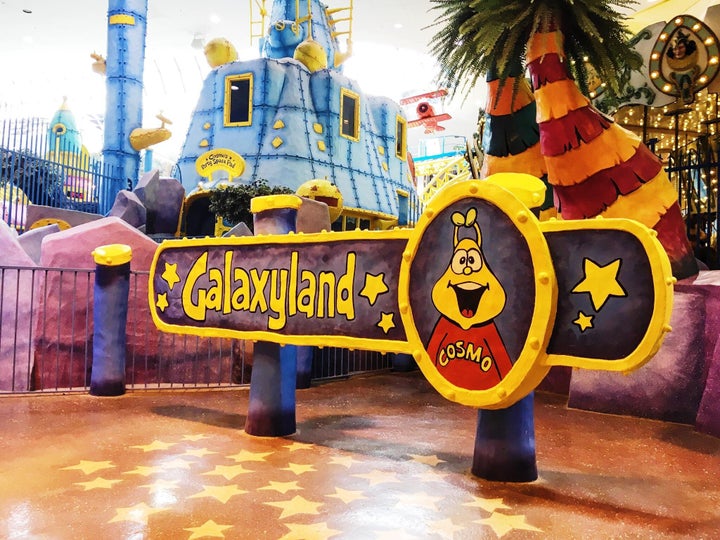 A sign at the entrance to West Edmonton Mall's Galaxyland amusement park. 