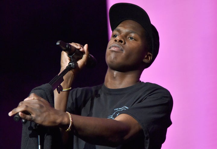Canadian singer Daniel Caesar performs at the Lights On Festival in Concord, Calif. on Sept. 14, 2019.