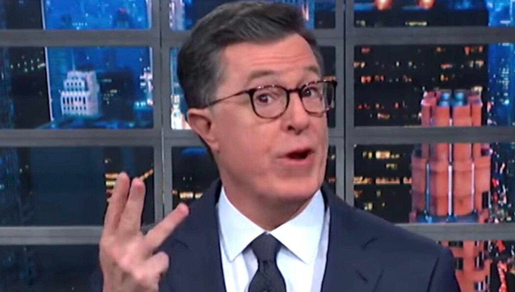 Westlake Legal Group 5e2a6be321000019030001e4 Colbert Brings Down The House With A Simple 1-2-3 For Trump’s Trial
