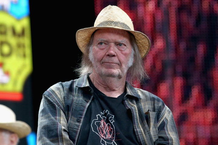 Toronto-born rocker Neil Young is seen here in Wisconsin on Sept. 21, 2019. The musician has been a vocal critic of U.S. President Donald Trump.