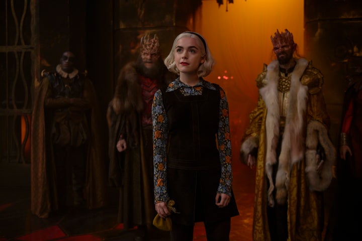 Kiernan Shipka in "Chilling Adventures of Sabrina"