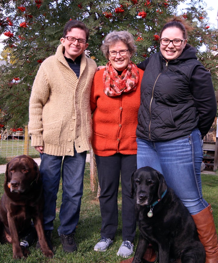 Robert Sallows is shown with his mom, Kathy McGillivray, and his sister Katie Sallows.
