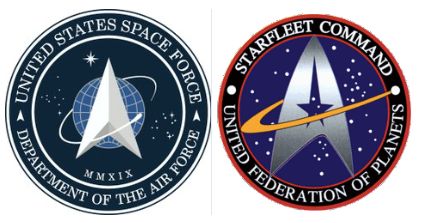 Star Trek/Space Force logos