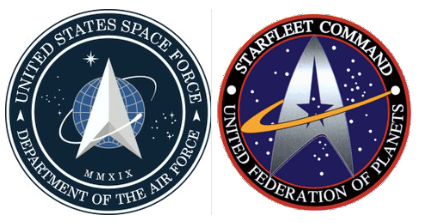 Star Trek/Space Force logos