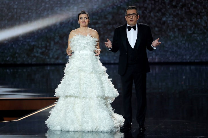 Silvia Abril y Andreu Buenafuente en la gala de los Goya 2020.