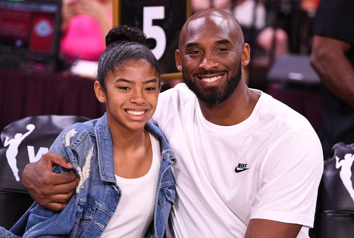 Kobe Bryant pictured with his daughter Gianna in 2019.