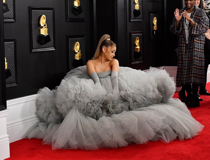 Ariana Grande attends the 62nd Annual GRAMMY Awards at STAPLES Center on January 26, 2020 in Los Angeles, California.