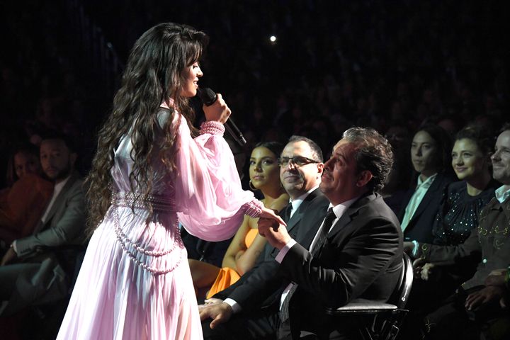 Camila Cabello performing "First Man" at Sunday night's Grammy Awards.