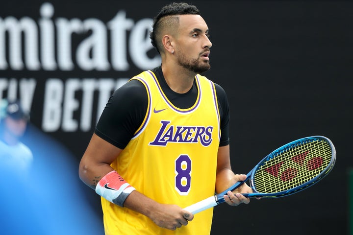 Australian Open: Nick Kyrgios Arrives at Nadal Match in Kobe Bryant Jersey