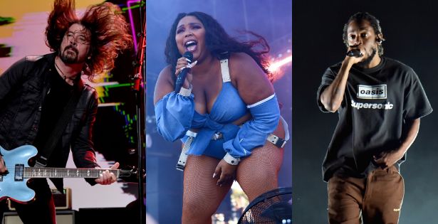 Dave Grohl des Foo Figthers, Lizzo et Kendrick Lamar.