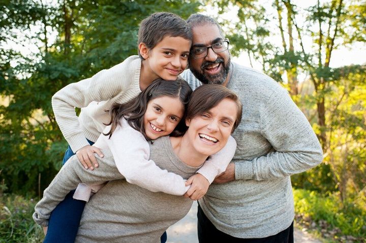 Bobby Umar and his family. On paternity leave, Umar found parenting groups weren't what he expected.