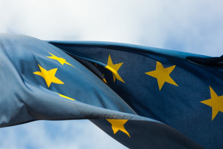 Una bandera europea.