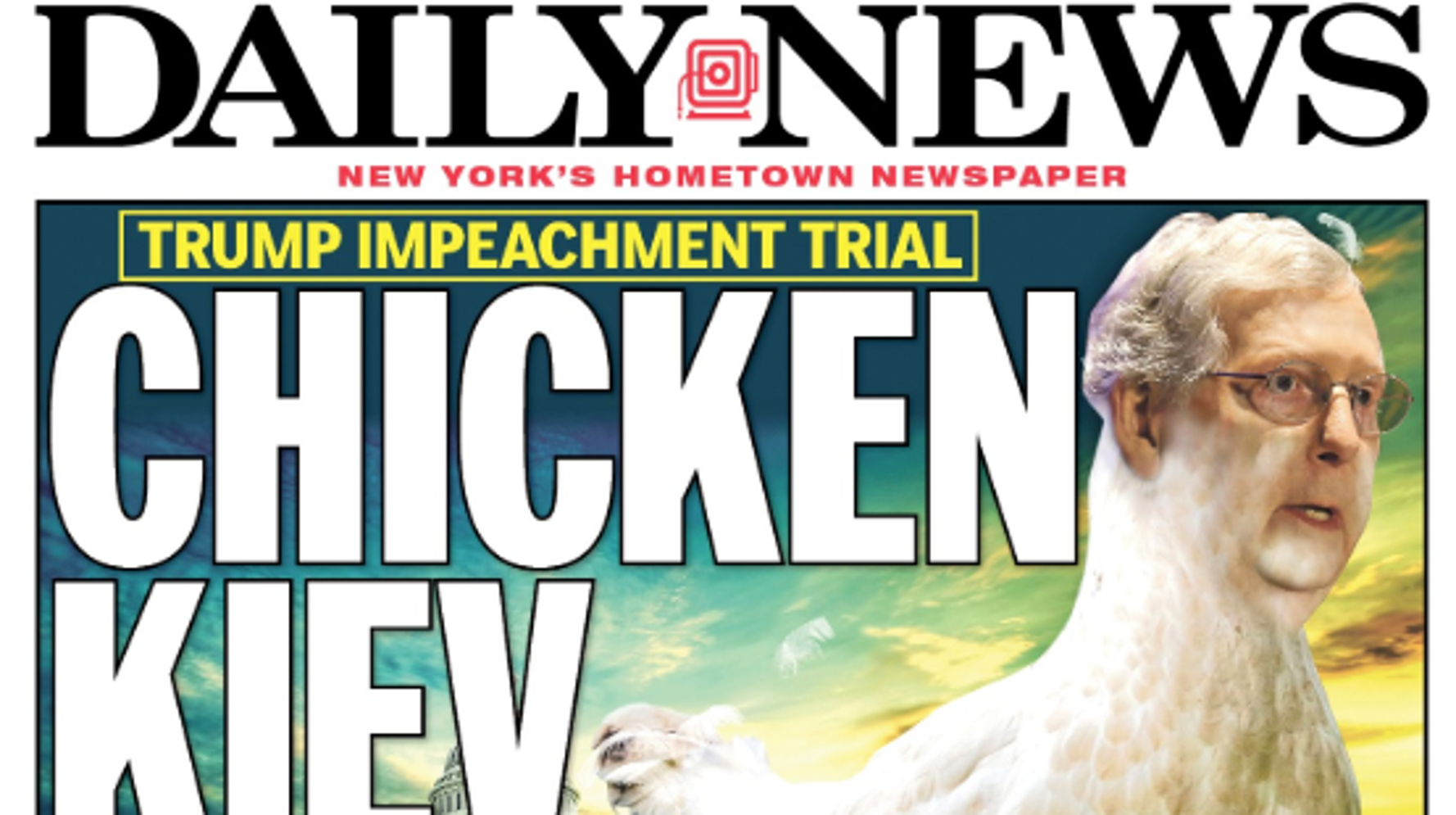 New York Daily News Hits Mitch Mcconnell With A Yellow Bellied Cover Nickname Huffpost Latest News New York Daily News Hits Mitch Mcconnell With A Yellow Bellied Cover Nickname Huffpost Latest News