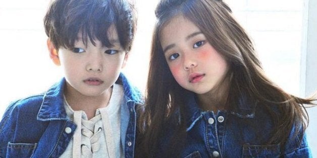 어마무시하게 예뻐서 화제라는 아동복 모델