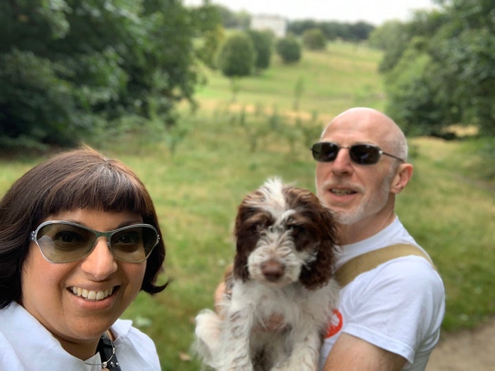 Binita Walia on a "very, very enjoyable" dogwalk.