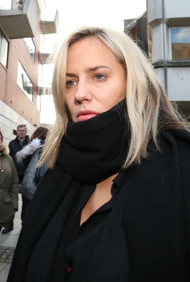 Caroline Flack appeared in court last month