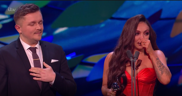 Ntas 2020 Jesy Nelson S Reaction To Winning Best Factual Could Not Have Been Sweeter Huffpost Uk
