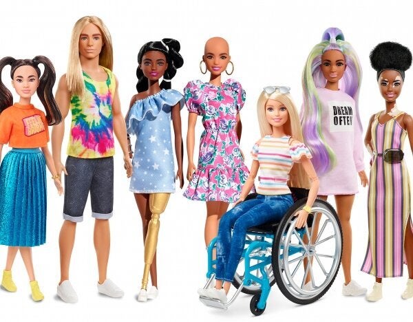 Fortunately, these are much more inclusive than the Barbie dolls that your mom used to play with. 