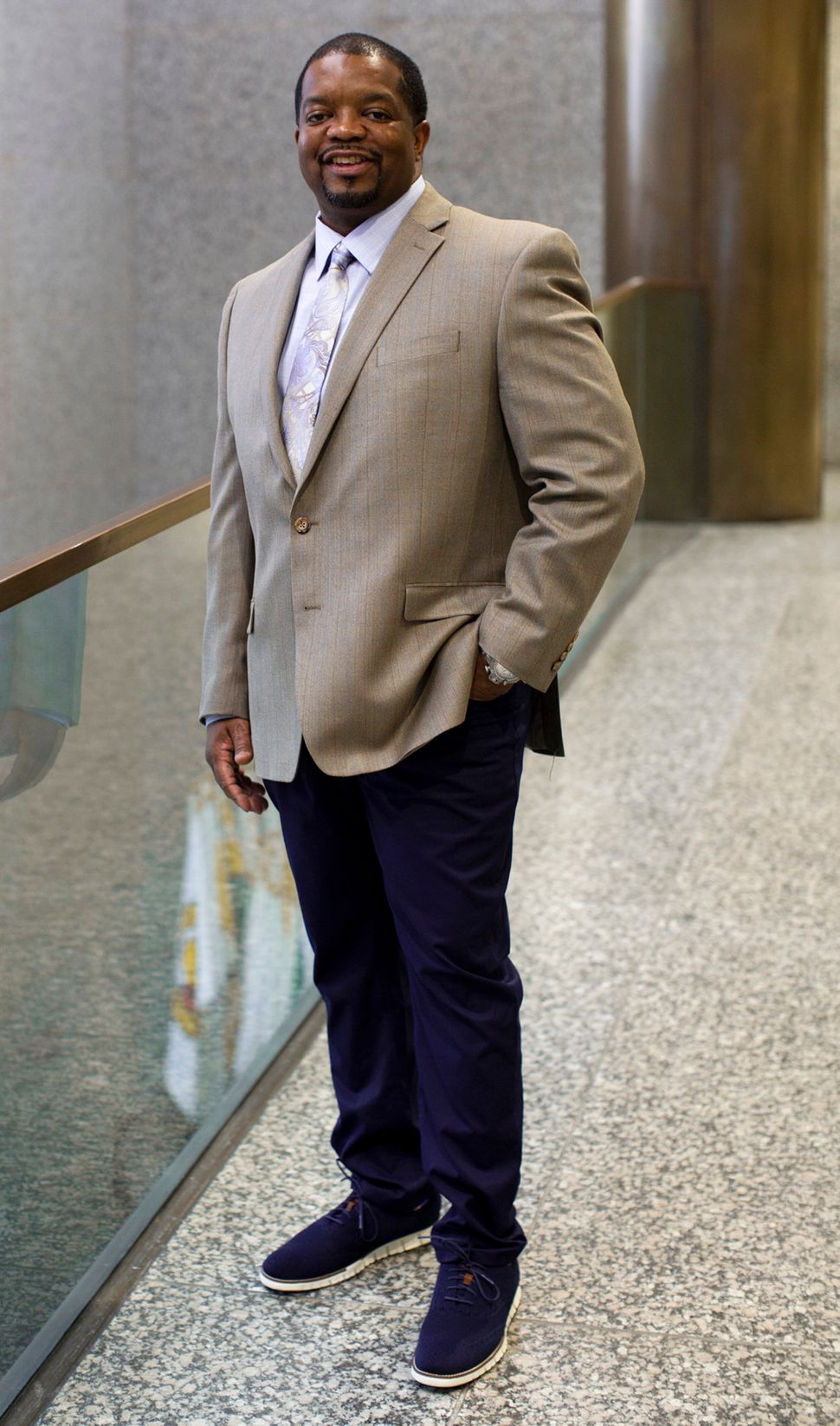 Assistant public defender Anthony Williams poses for a portrait at the Markham courthouse.