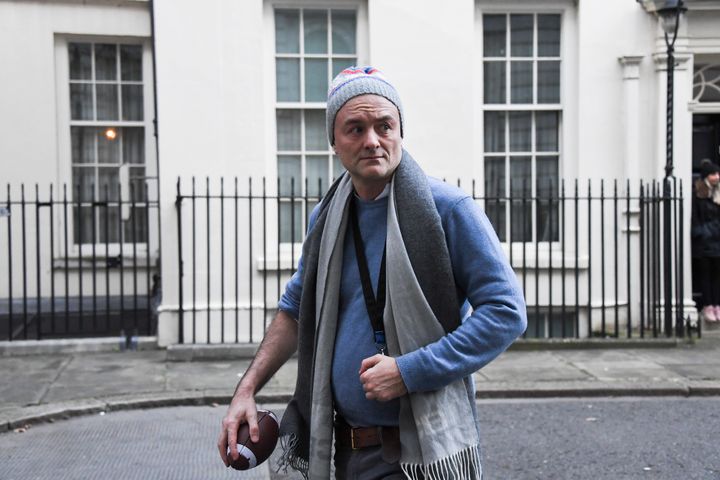 Dominic Cummings, political advisor to prime minister Boris Johnson, leaves 10 Downing Street.