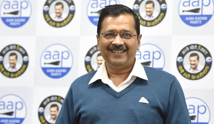 Delhi Chief Minister Arvind Kejriwal addresses a press conference at the AAP party office on January 6, 2020 in New Delhi.